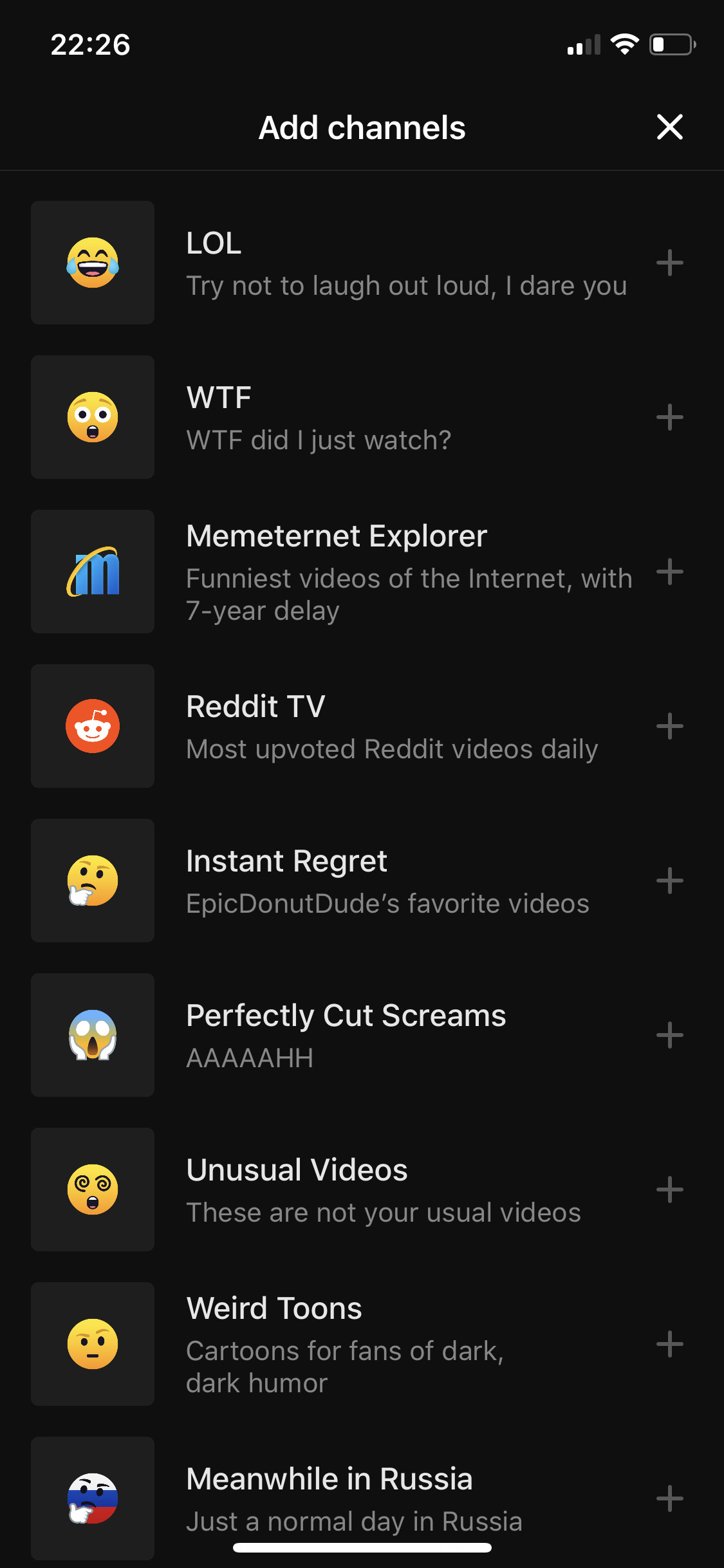Add channels