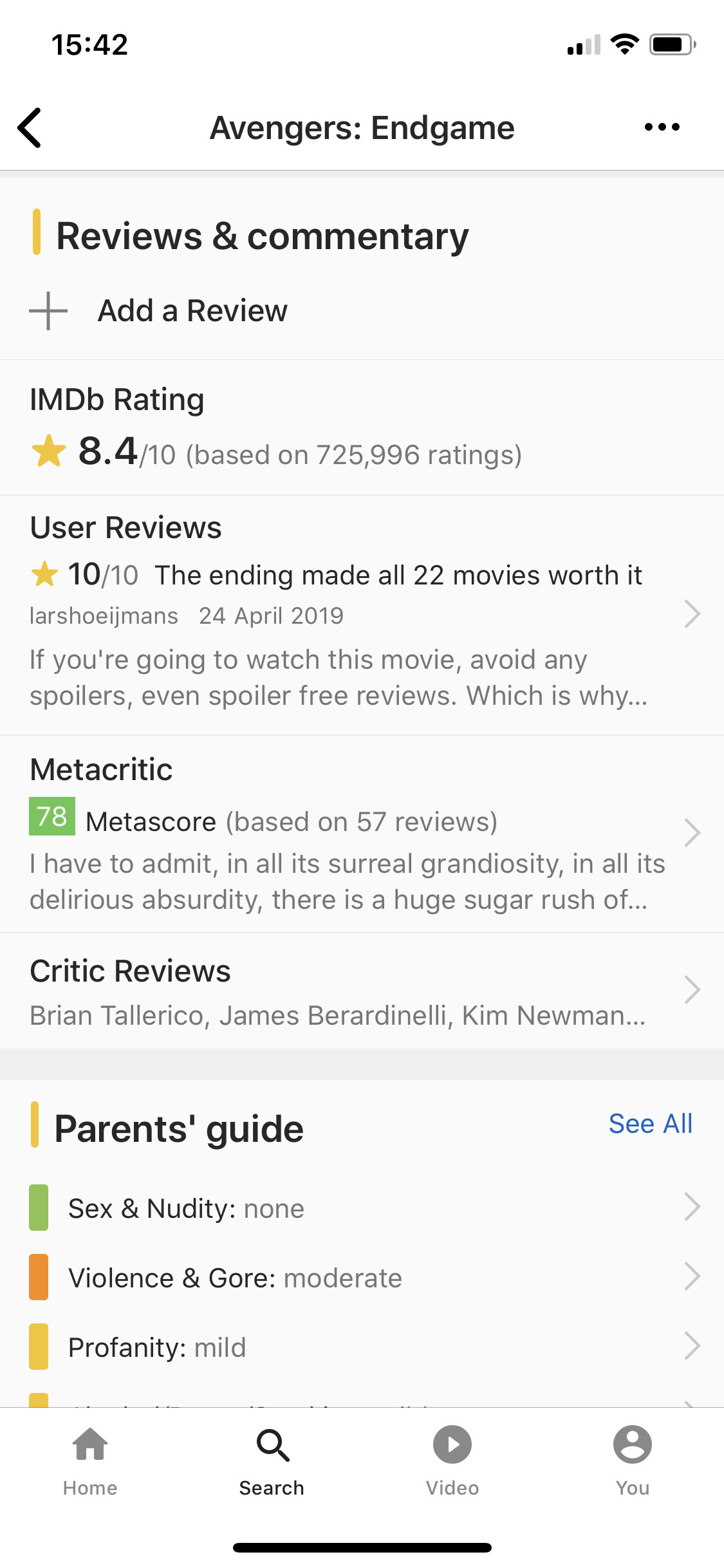 Ratings & reviews