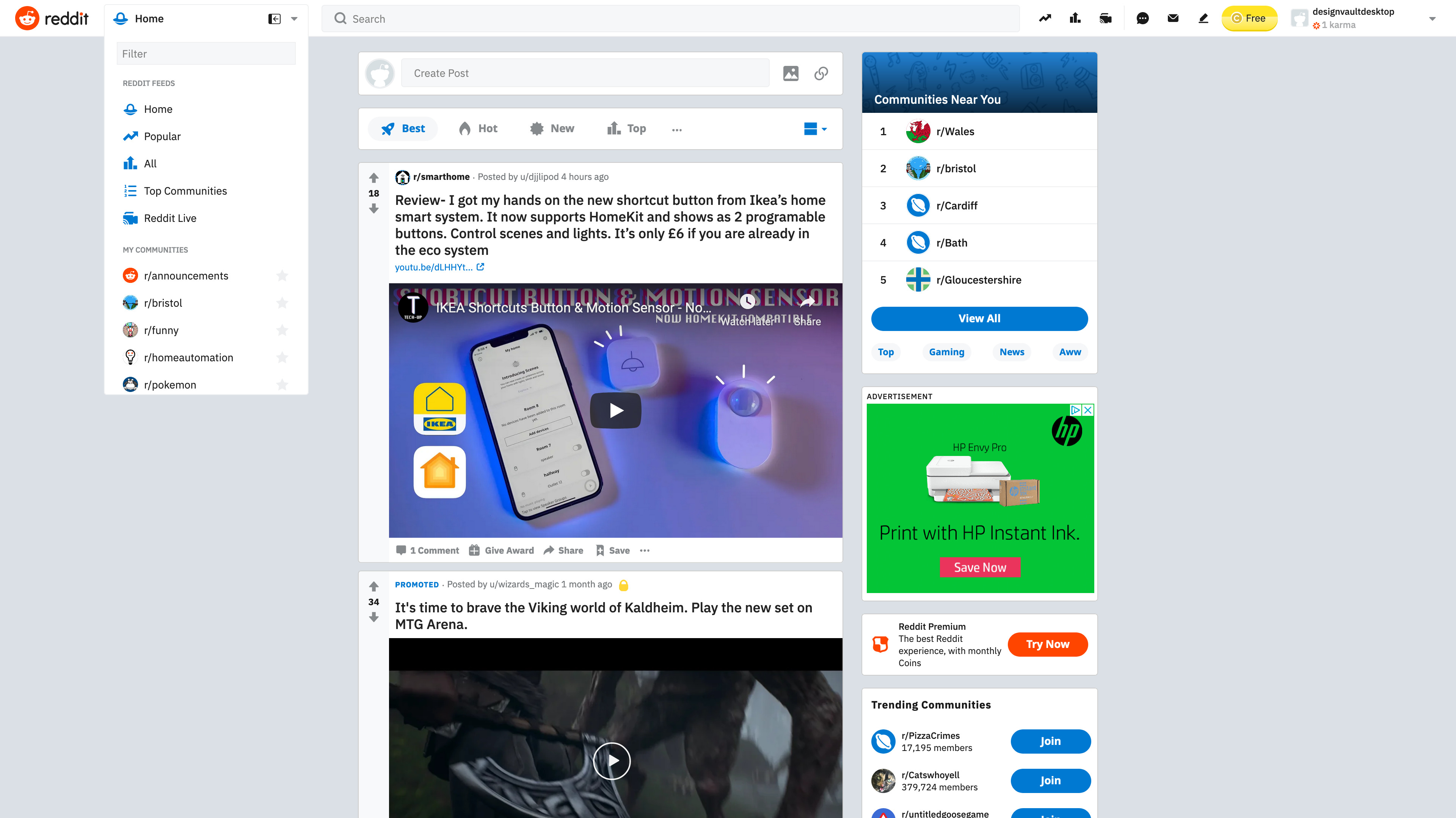 Secondary navigation