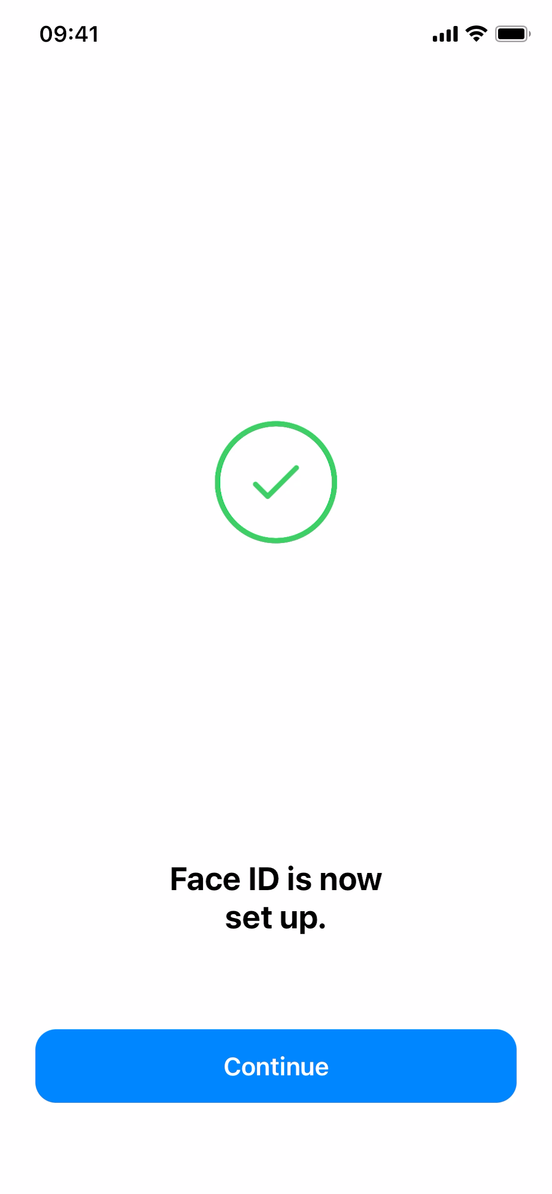 Face ID is no set up