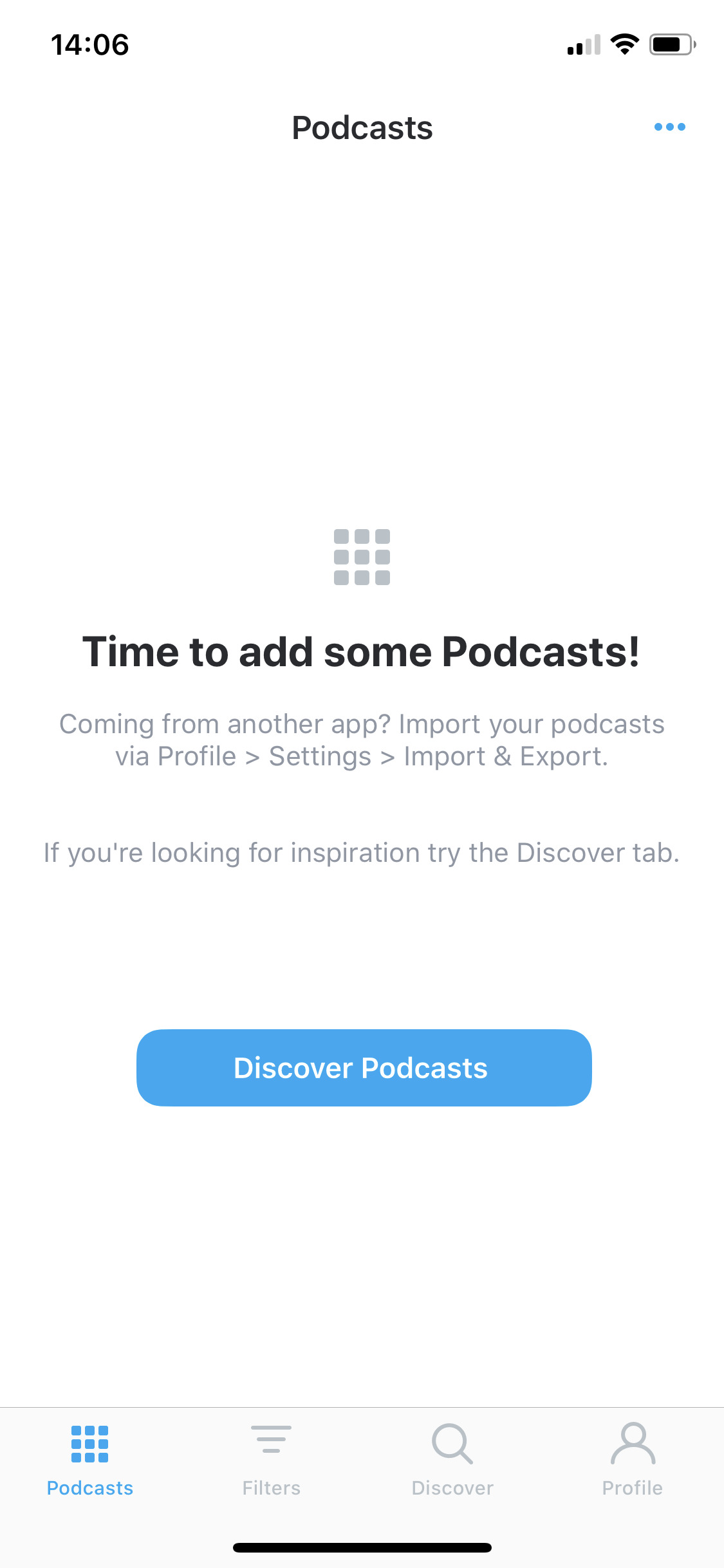 Time to add some podcasts!