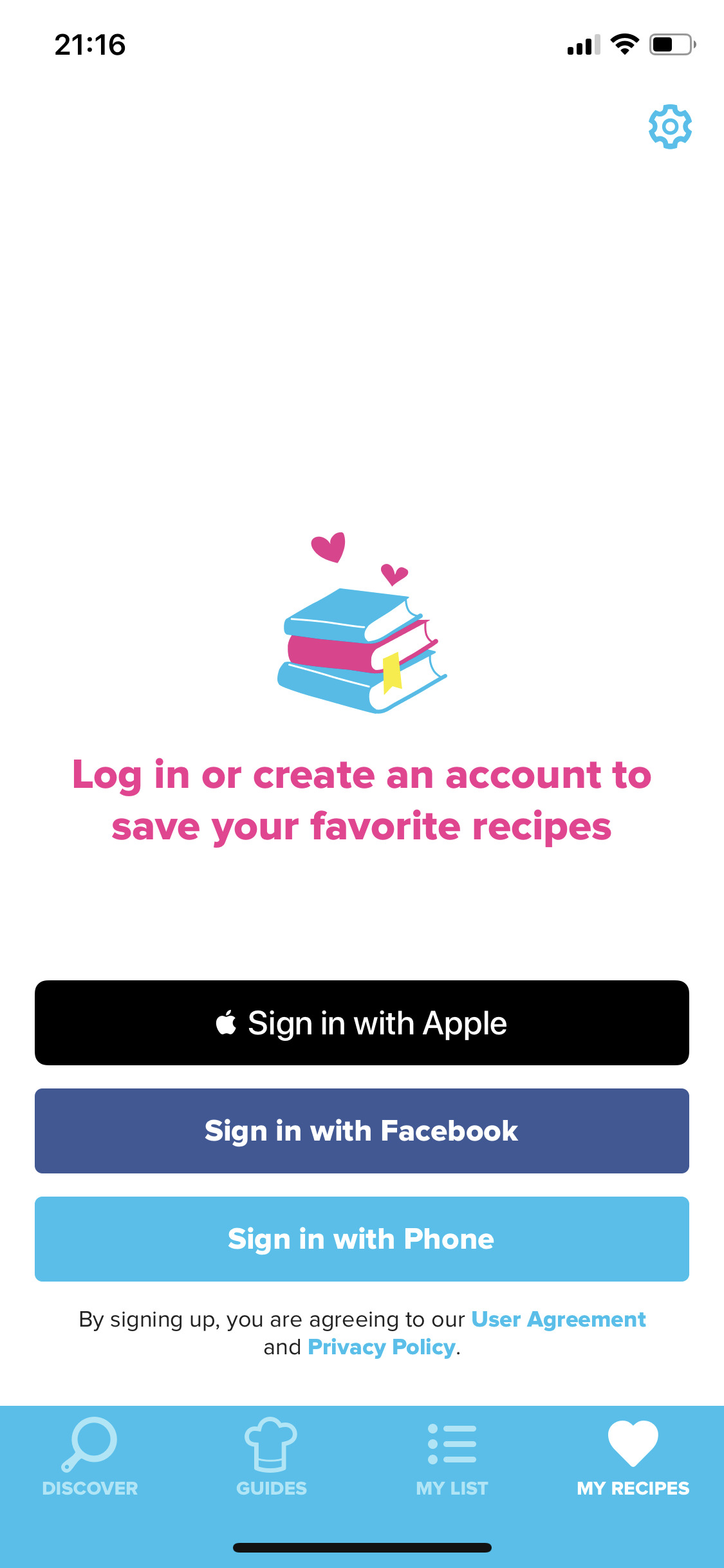 Login or create an account