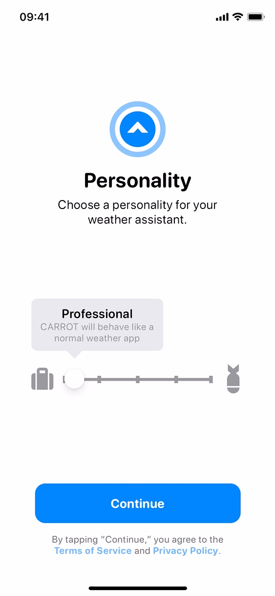 Personality slider