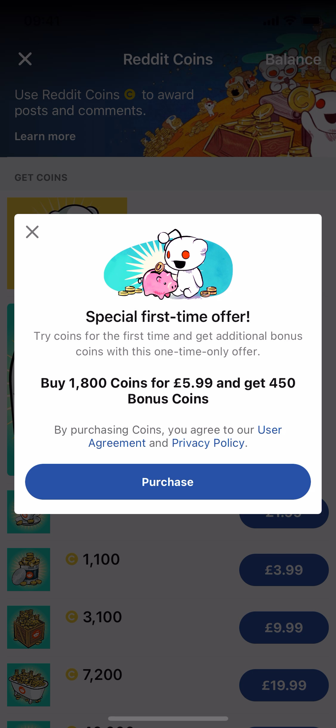 Special first-time offer!