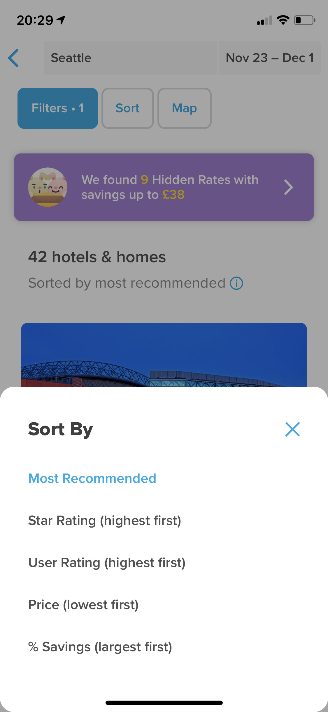 Filter search results