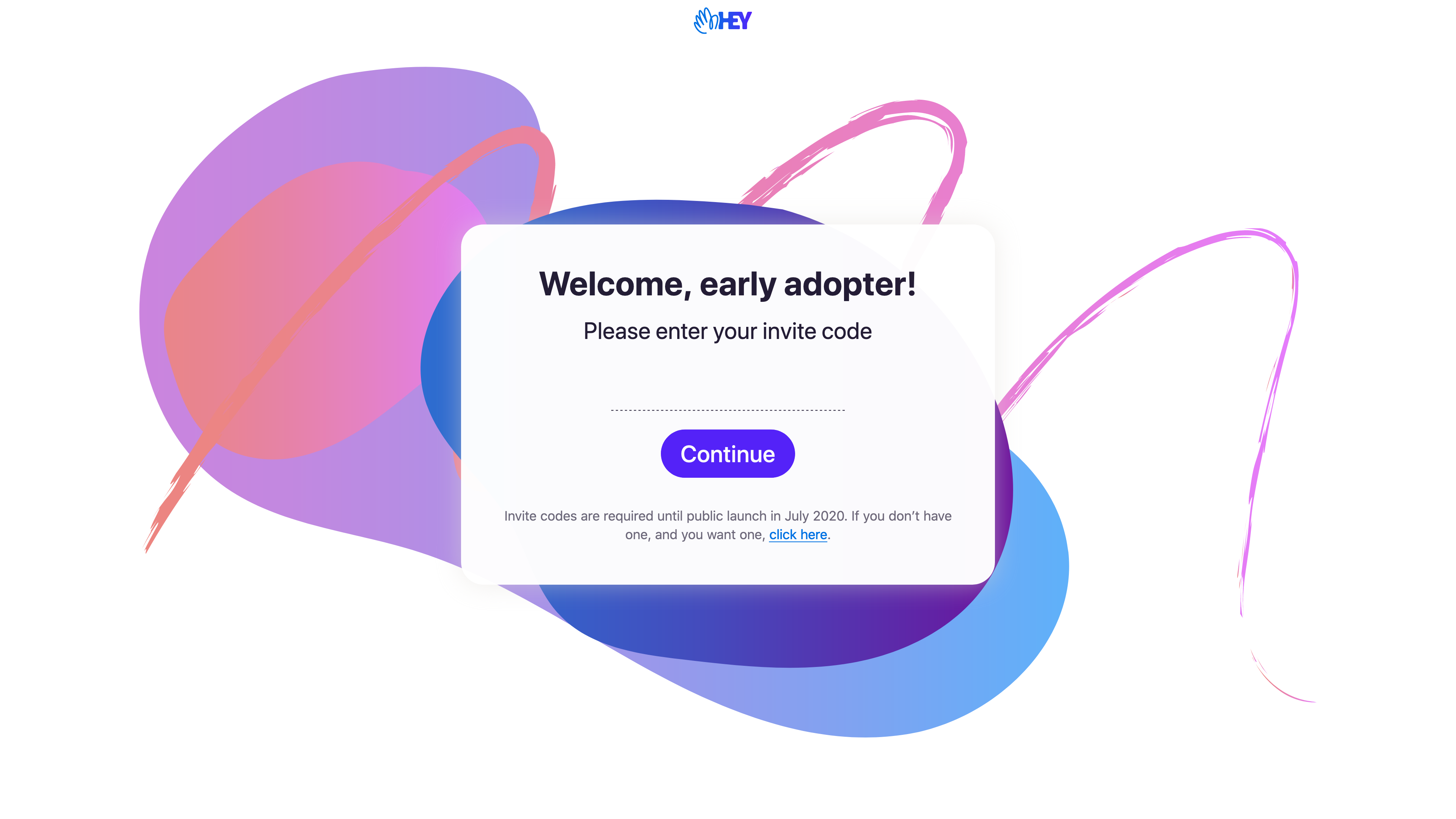 Enter your invite code