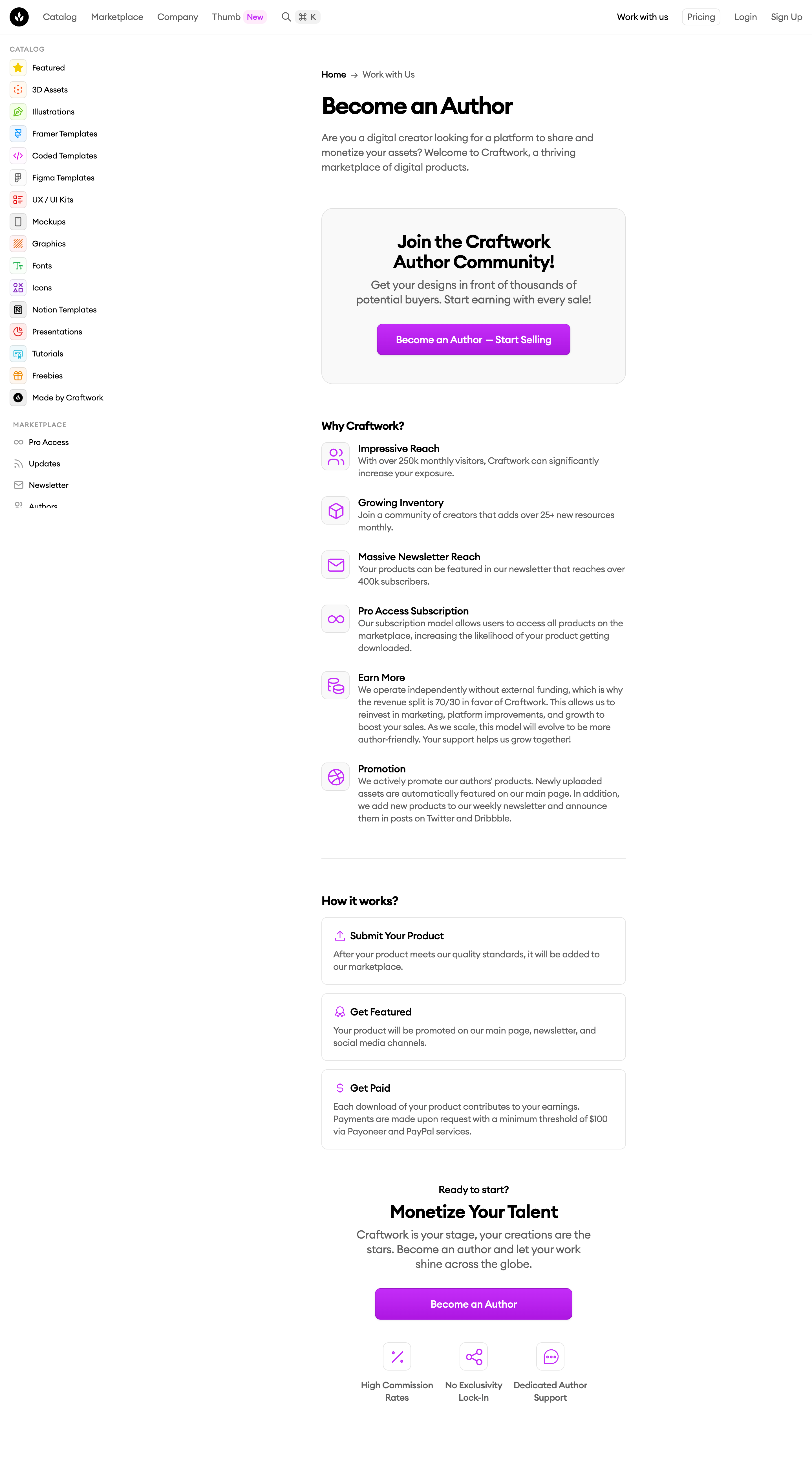 Craftwork Become an Author