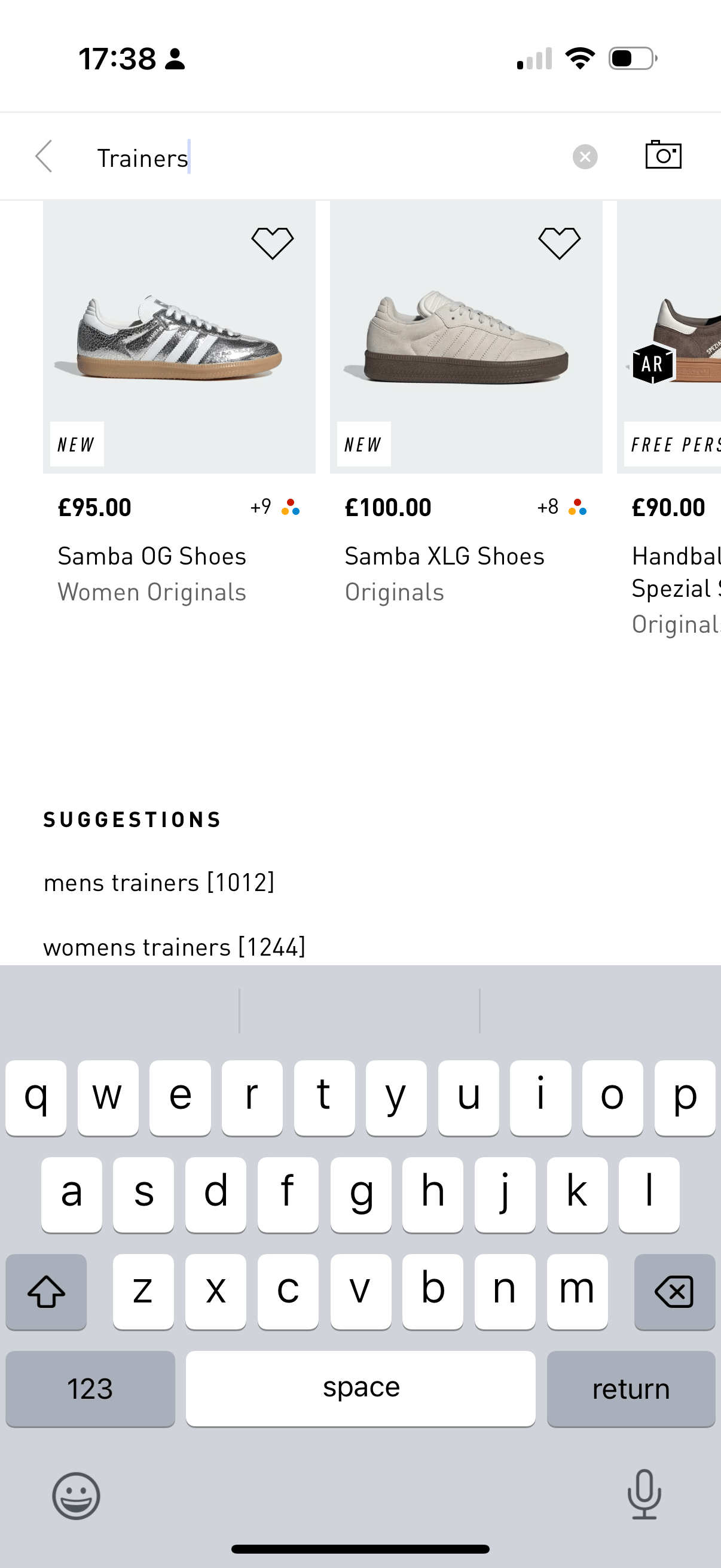 Adidas - Search Page