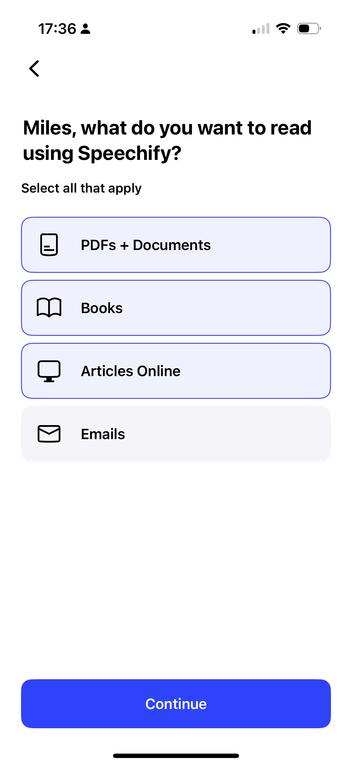 Speechify - Account Setup