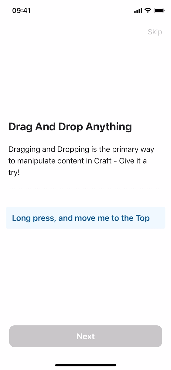 Drag and drop anything