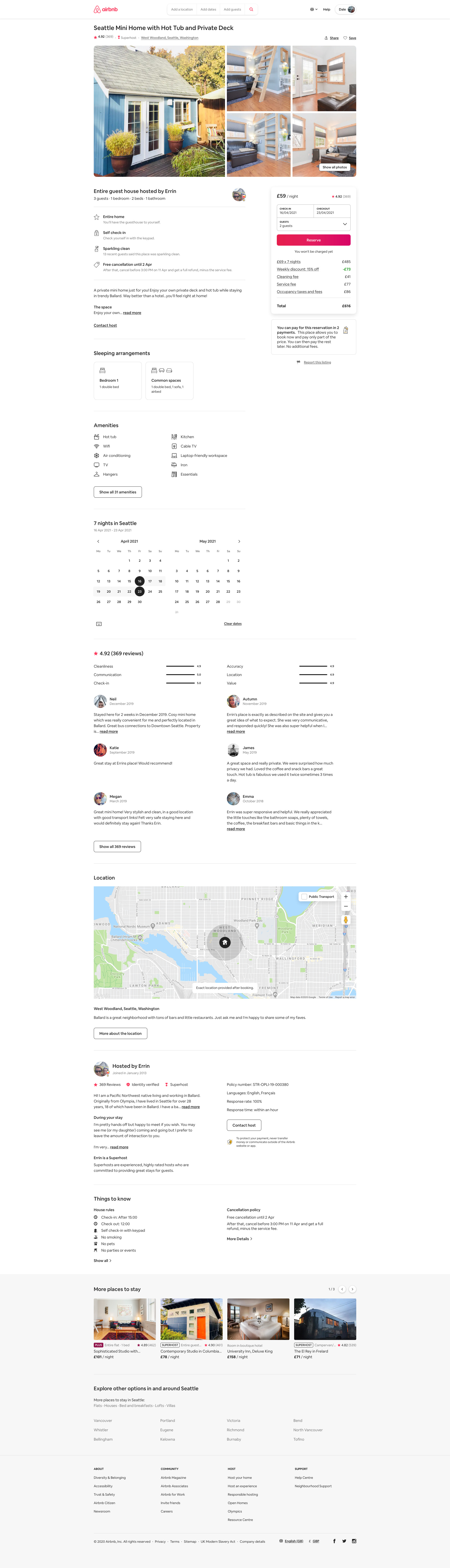 Accommodation detail