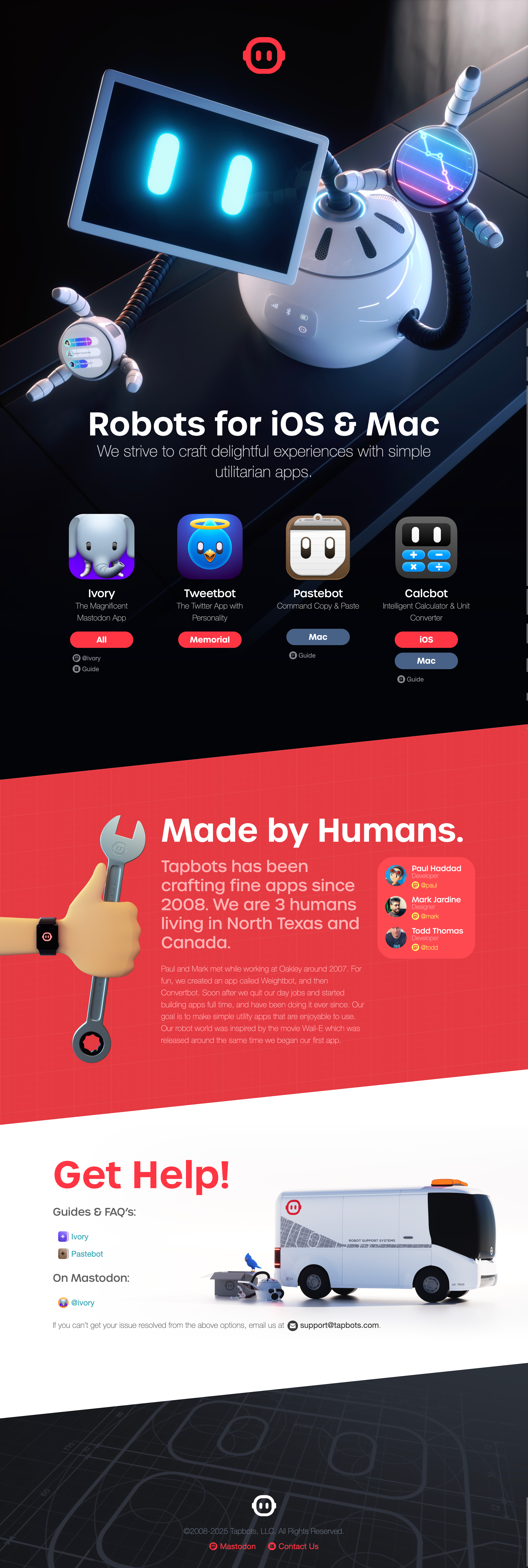 Tapbots Homepage