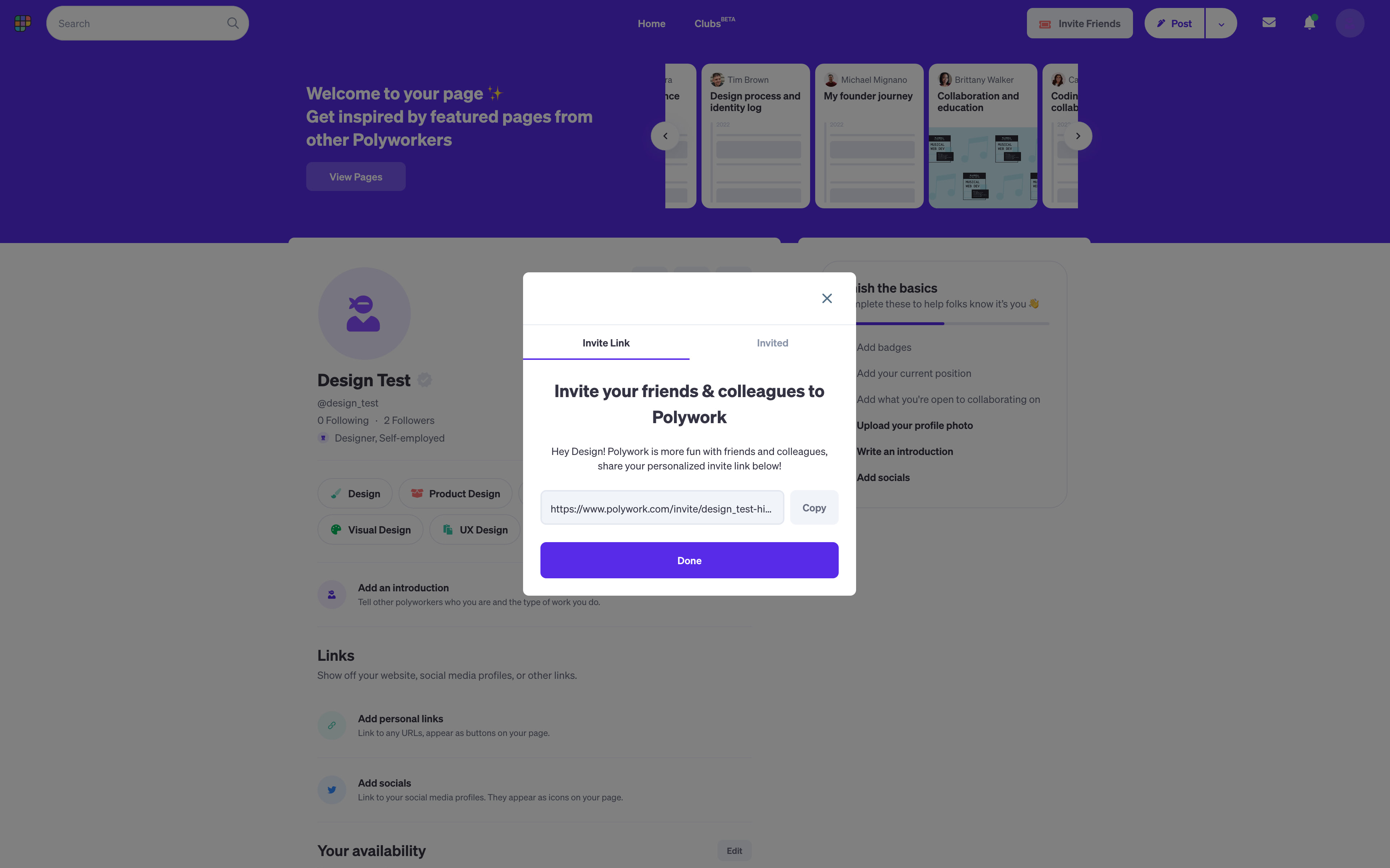 Invite your friends & colleagues