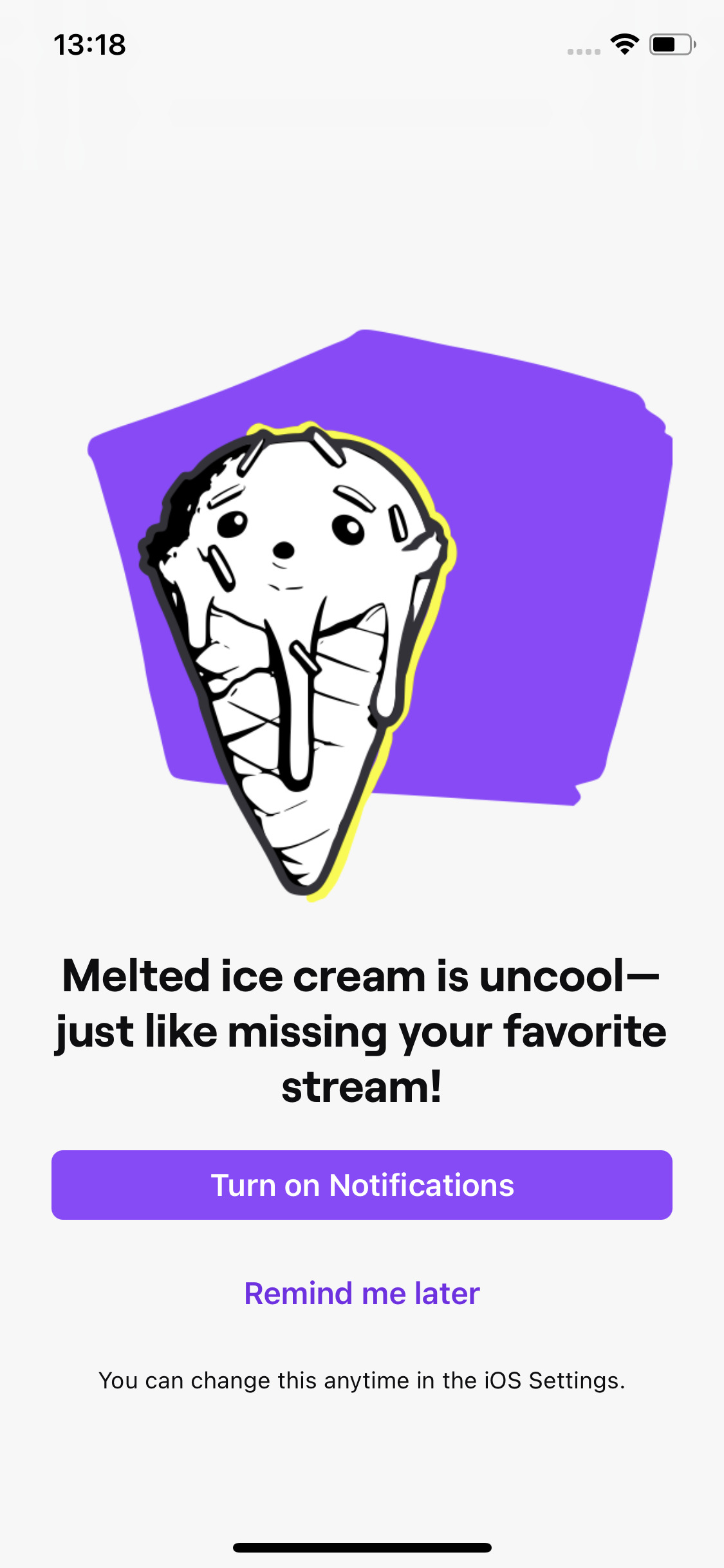 Notifications prompt