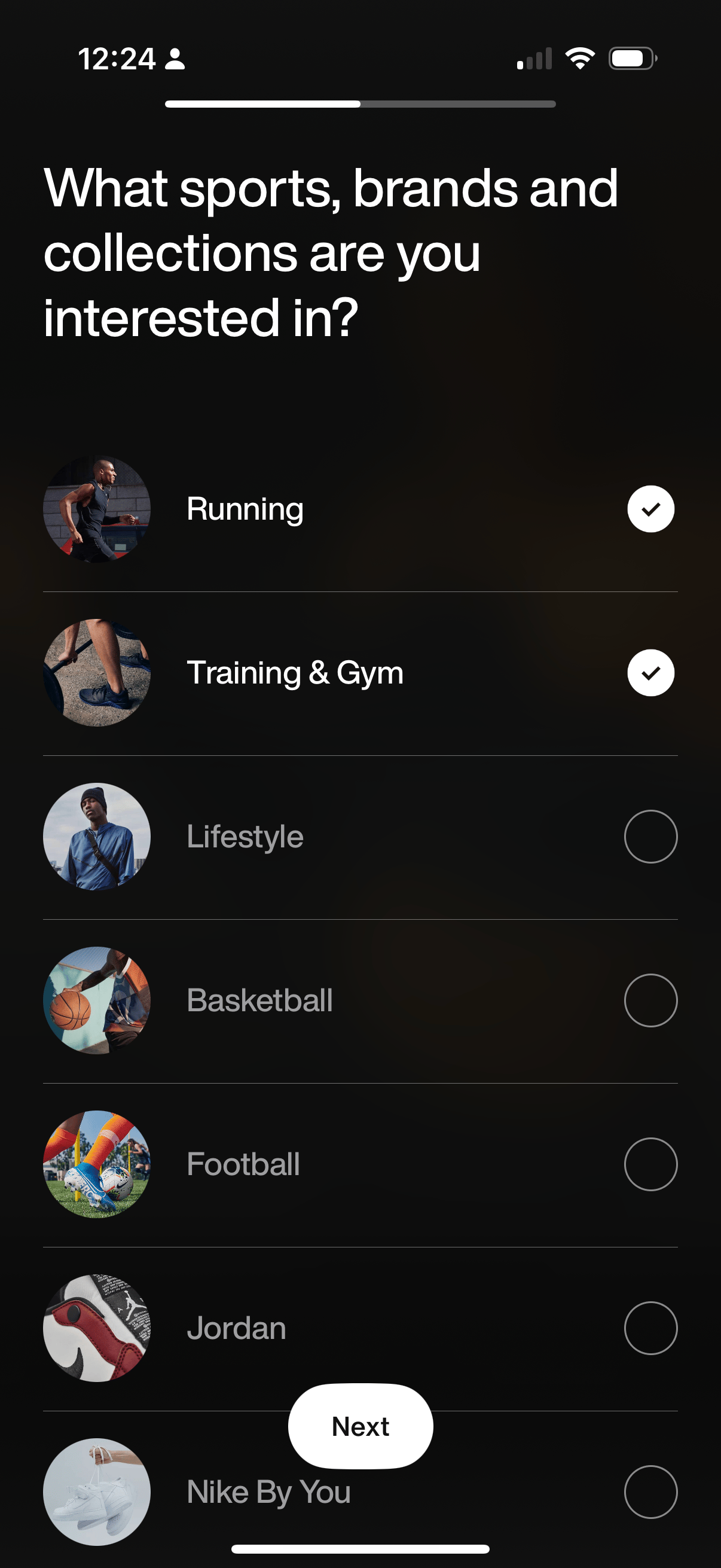 What sports, brand and collections are you interested in?