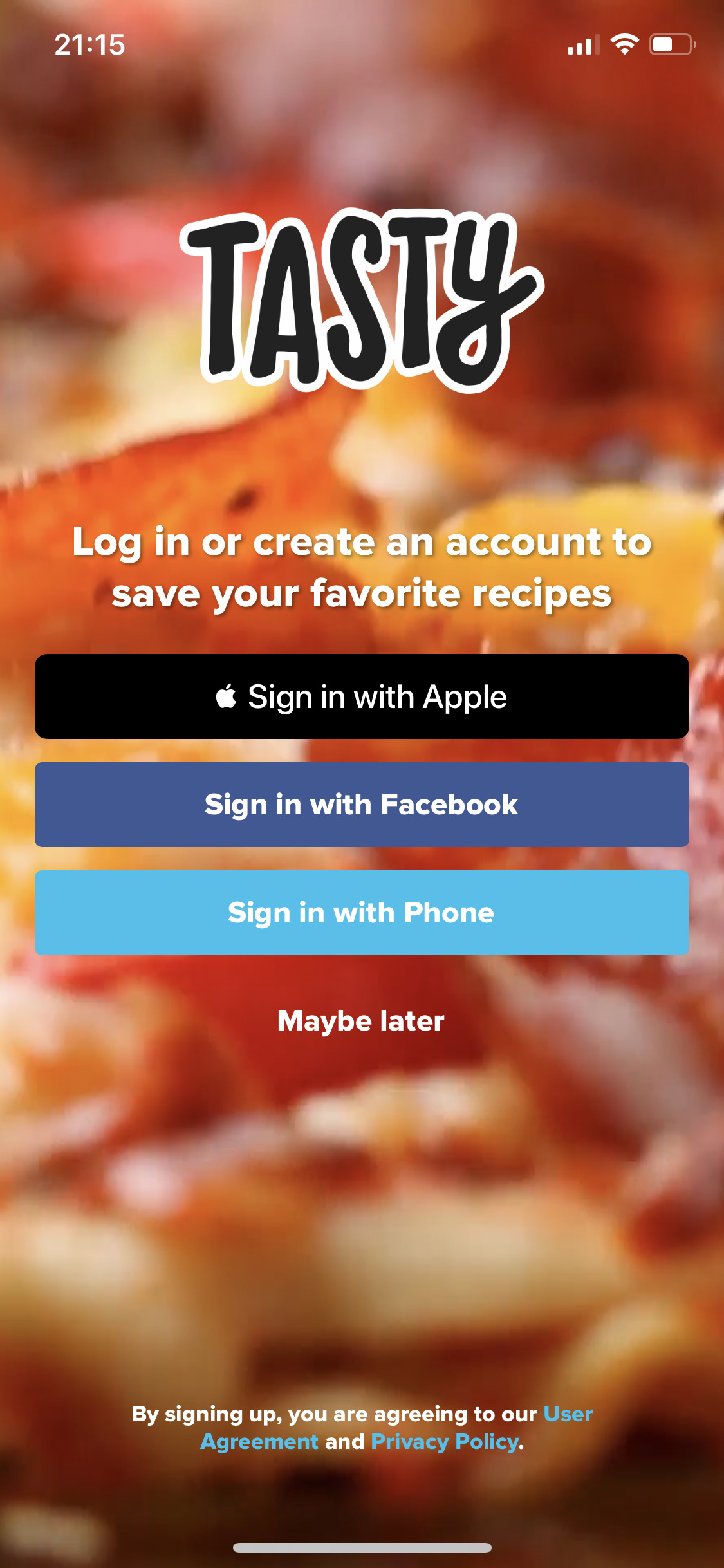 Log in or create account