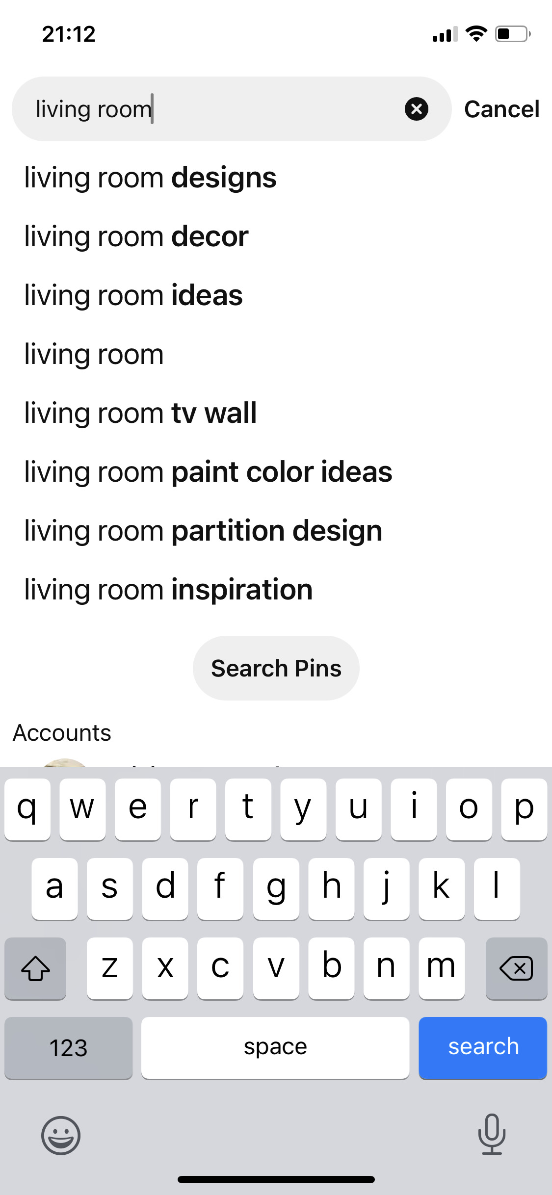Search autocomplete