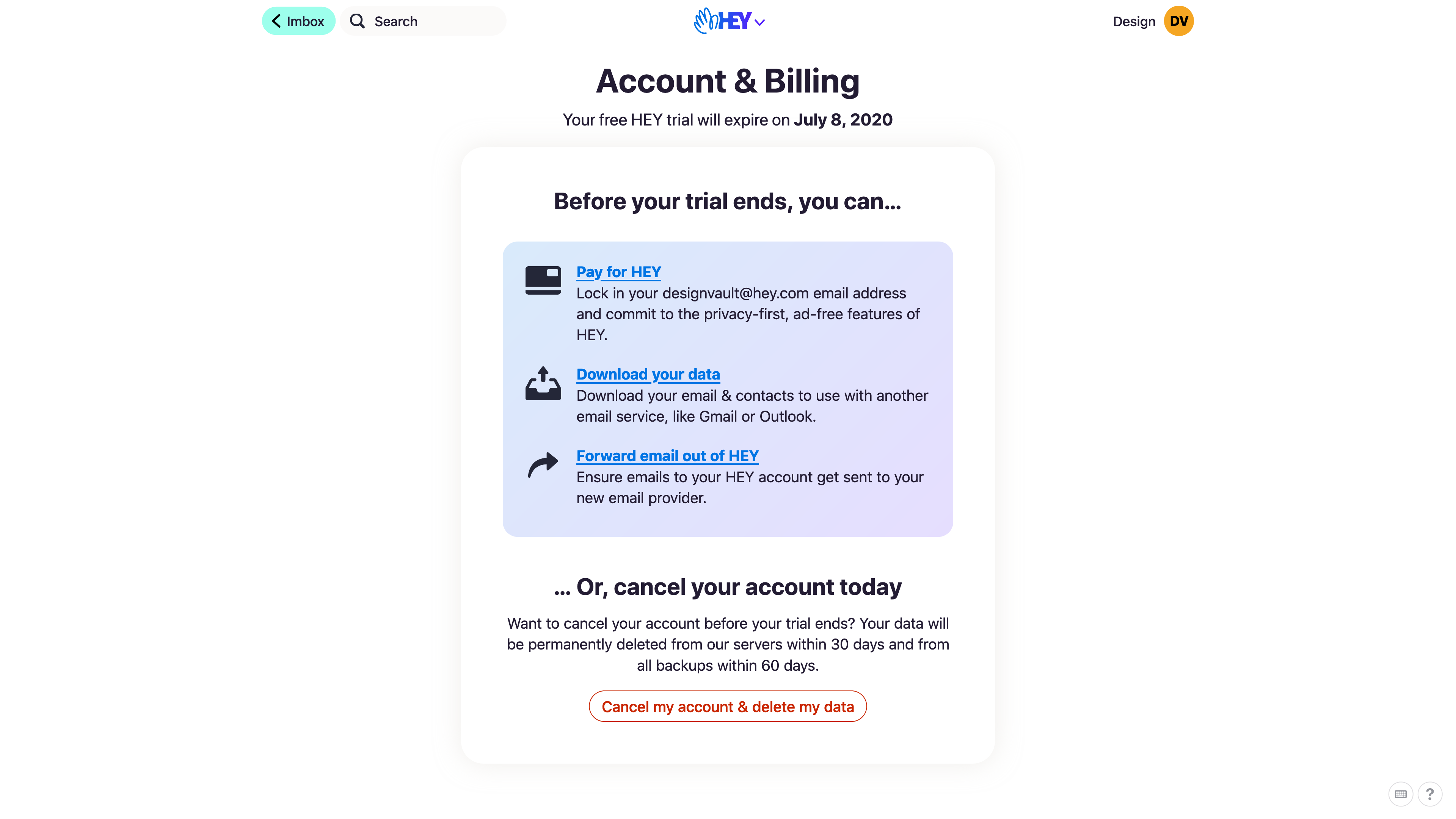 Account & Billing